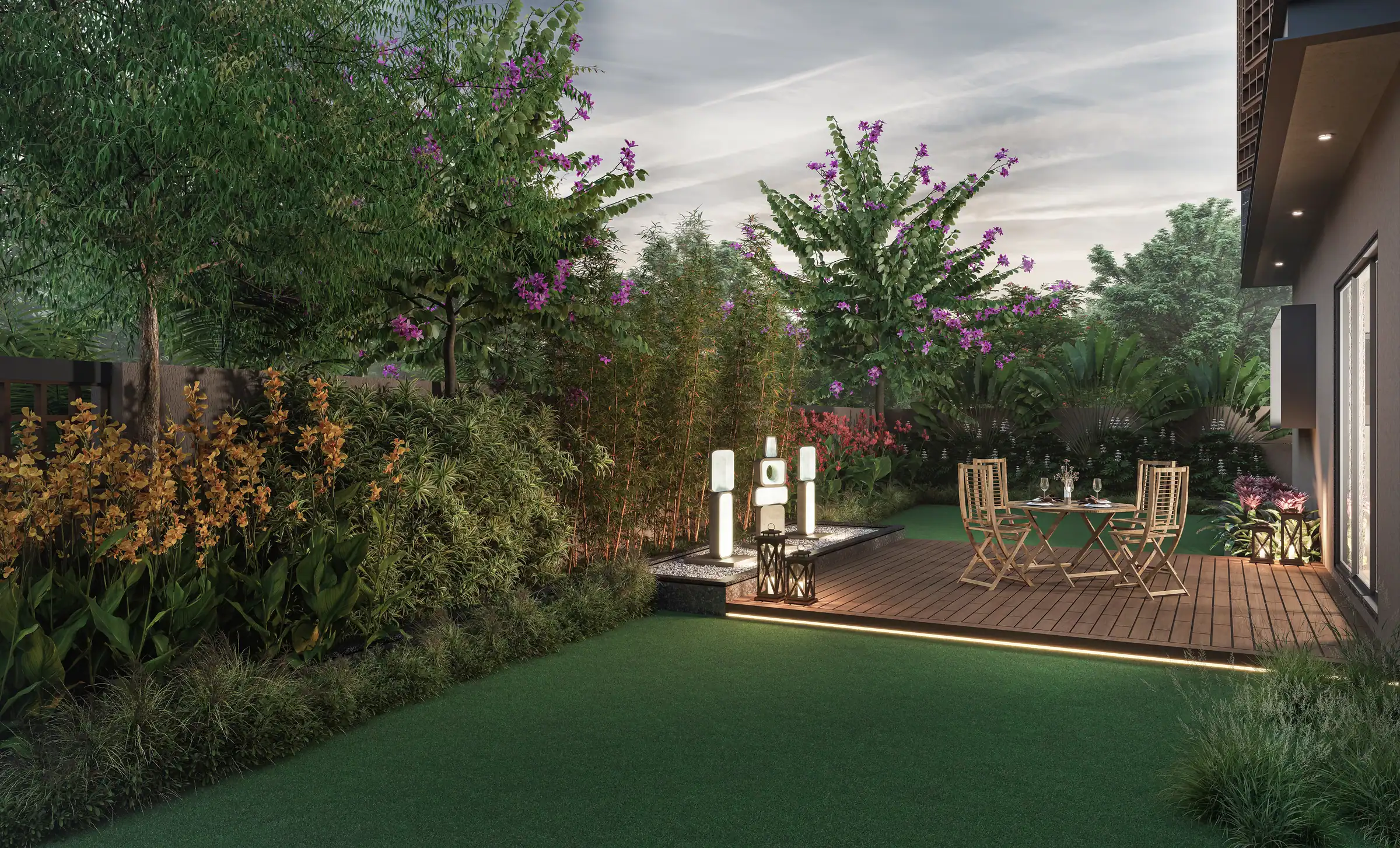 Nirant villa garden view