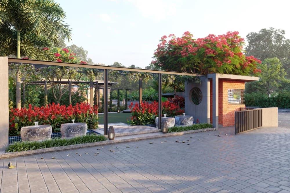 Shashwat Villa, Palanpur — multipurpose lawn