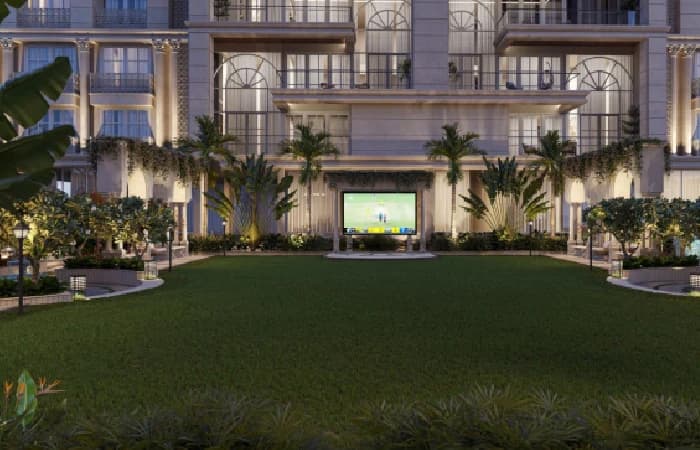 The Palace, Gandhinagar — flooring pattern